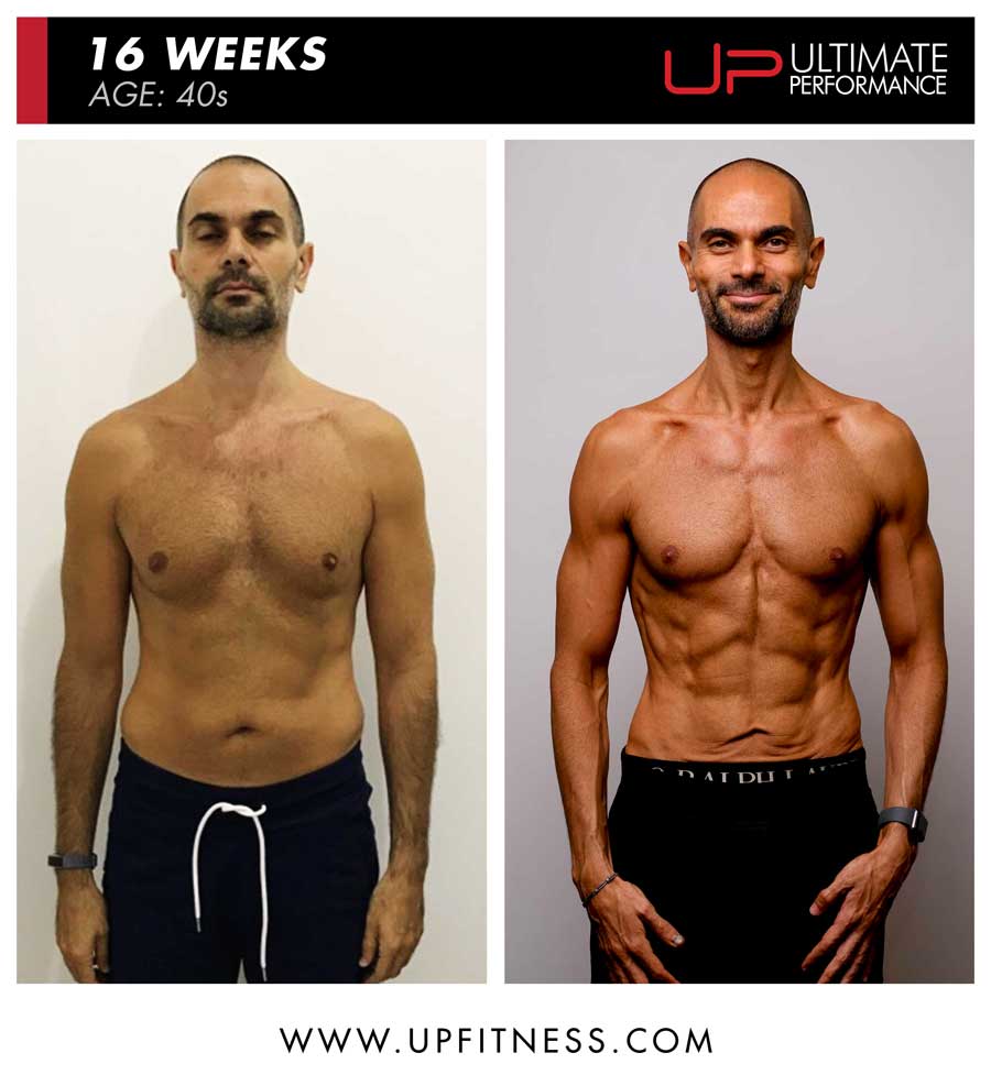 Fadi 16 week transformation results - front