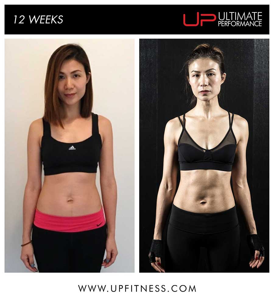  Agnes 12 Week Transformation Results - Front Ultimate Performance