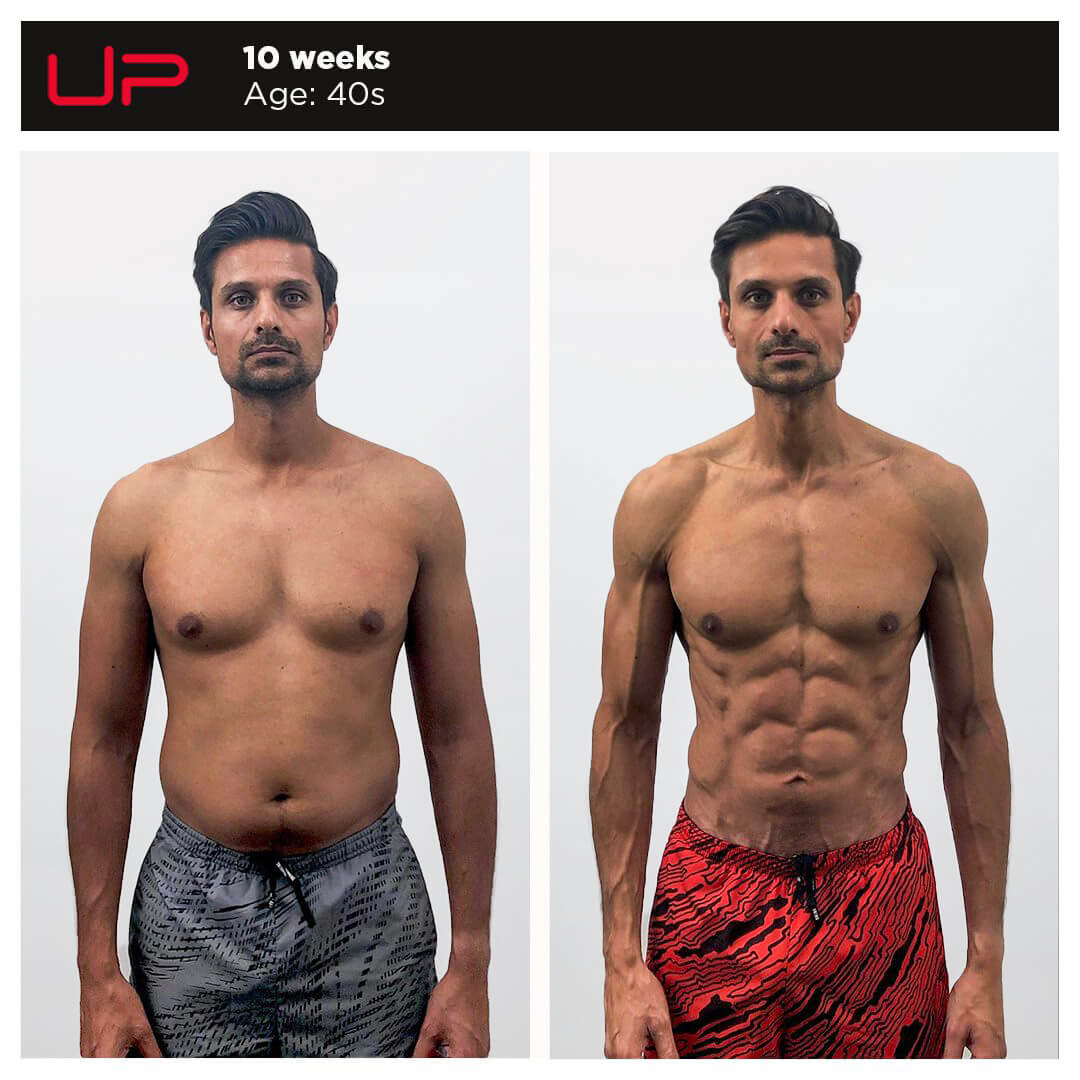 Before and After Personal Training - Ajay - Front | Ultimate Performance
