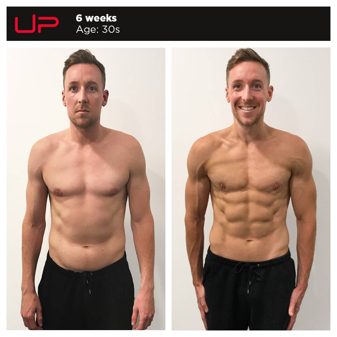 Before and After Personal Training - James S - Front | Ultimate Performance