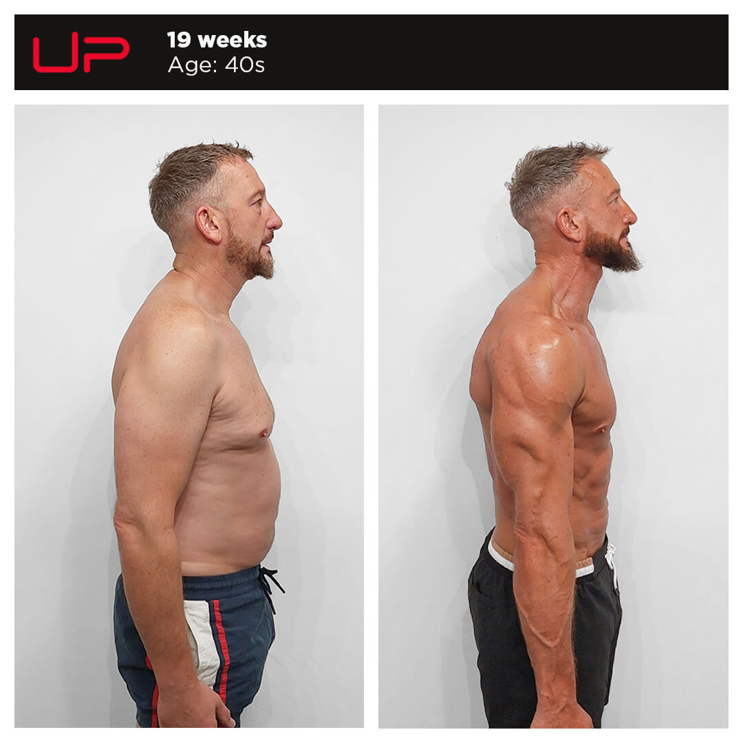 Before and After Personal Training - Dan - Side