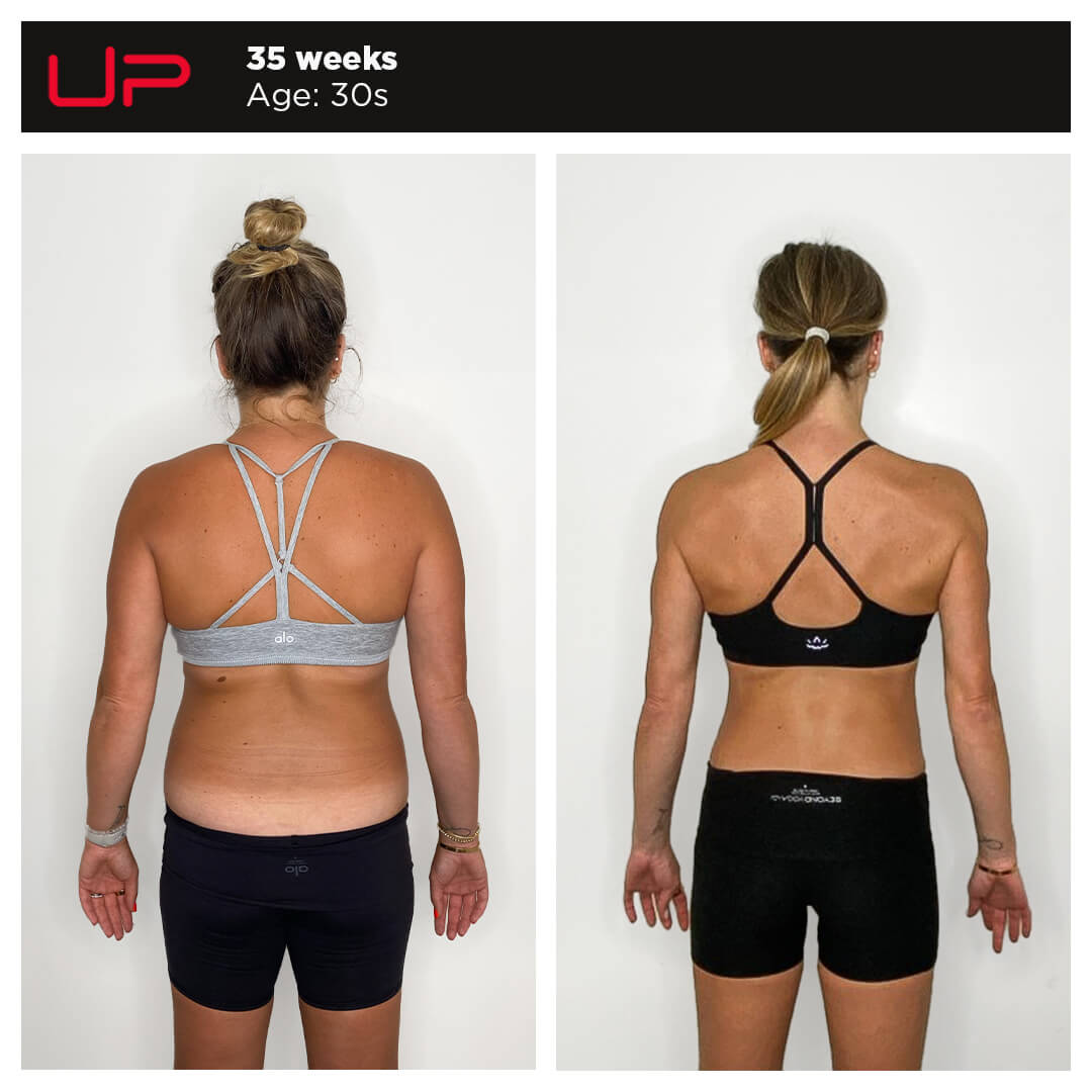 Before and After Personal Training - Melina - Back