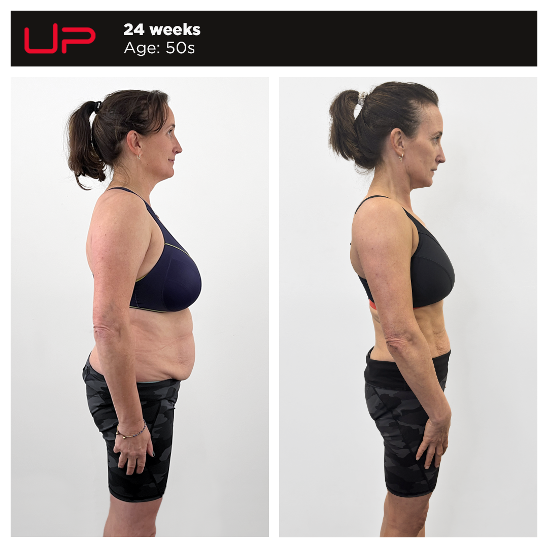 Before and After Personal Training - Sheila - Side