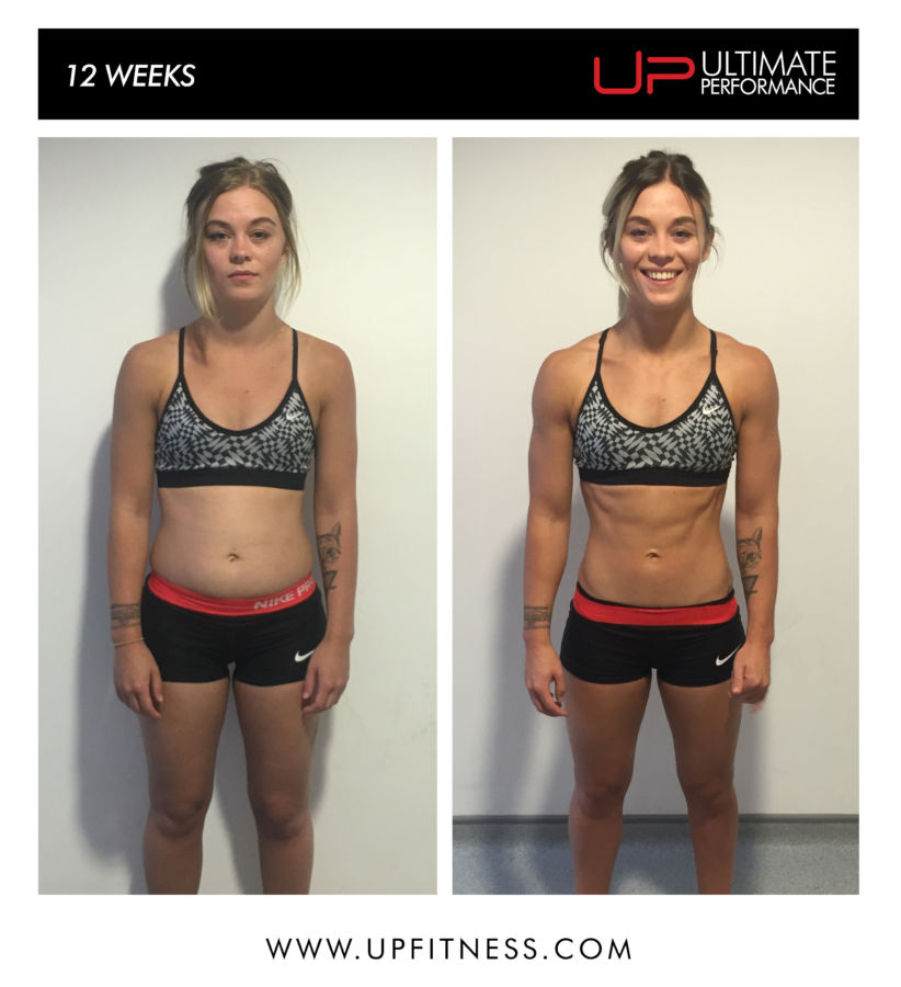 Sam's 12 week transformation front