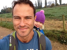 tom out with his children